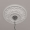 Ekena Millwork Valletta Ceiling Medallion (Fits Canopies up to 3 1/2"), 18"OD x 3 1/2"ID x 1"P, Primed White CM18VL - alternate 5